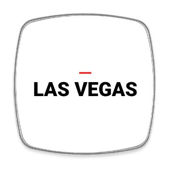 LAS VEGAS - Square fridge magnet - white - Front