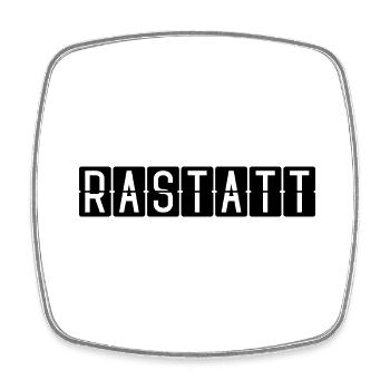 Panneau de l’aéroport de Rastatt - Magnet carré - blanc - Devant