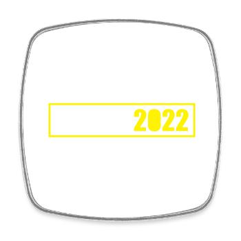Prague 2022 - Magnet carré - blanc - Devant