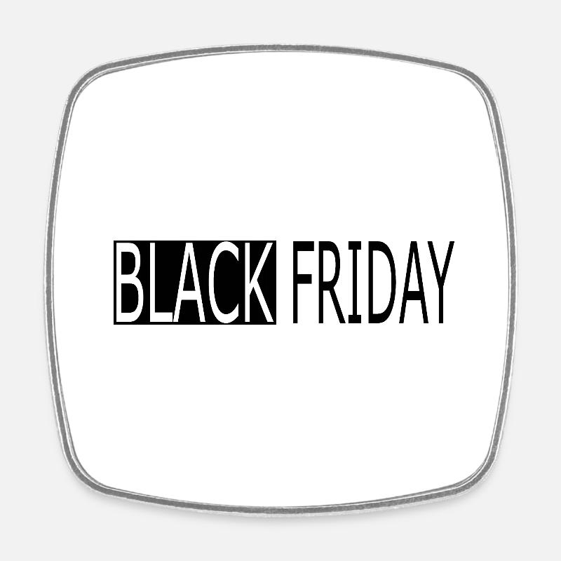 Black friday - Magnet carré - blanc
