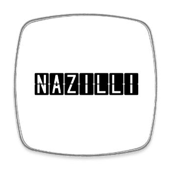 Panneau de l’aéroport de Nazilli - Magnet carré - blanc - Devant