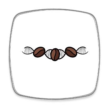 Coffee Bean Coffee Gift Coffee Cup Caffeine - Square fridge magnet - white - Front