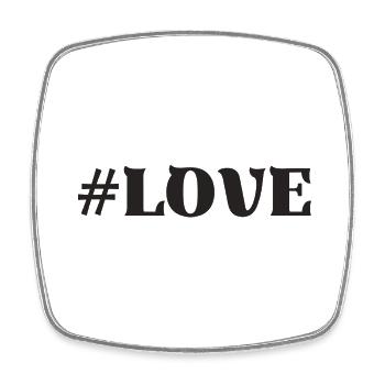 #Love Dear favorite person treasure - Square fridge magnet - white - Front
