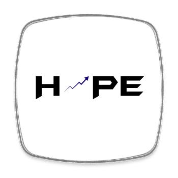 Bitcoin Trading Crypto Stocks - Square fridge magnet - white - Front
