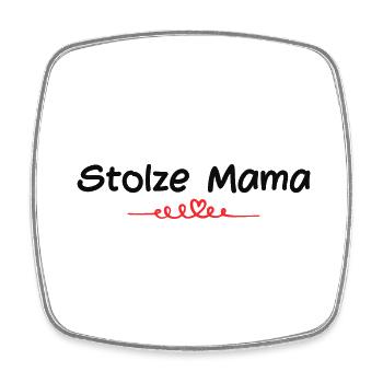 Stolze Mama - Viereckiger Kühlschrankmagnet - Weiß - Vorne