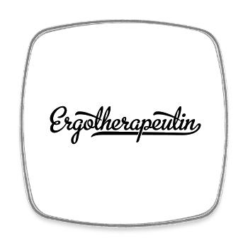 Ergotherapeutin - Viereckiger Kühlschrankmagnet - Weiß - Vorne