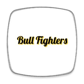 Bull Fighters - Viereckiger Kühlschrankmagnet - Weiß - Vorne