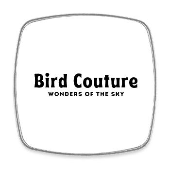 bird couture wonders of the sky | clan of birds - Viereckiger Kühlschrankmagnet - Weiß - Vorne