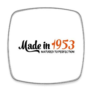 1953 - Square fridge magnet - white - Front