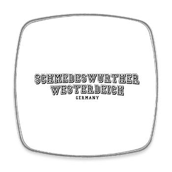Schmedeswurtherwesterdeich - Viereckiger Kühlschrankmagnet - Weiß - Vorne
