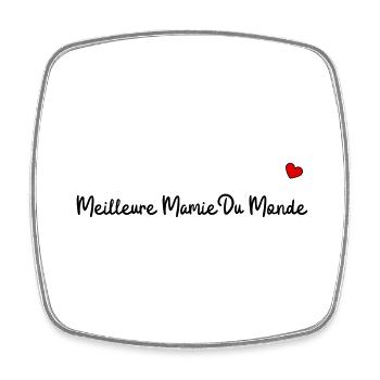 Meilleure mamie du monde - Magnet carré - blanc - Devant