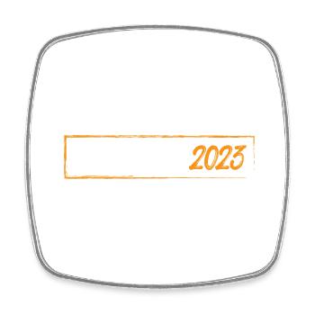 Croatia 2023 - Viereckiger Kühlschrankmagnet - Weiß - Vorne