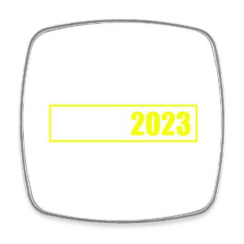 Bali 2023 - Square fridge magnet - white - Front