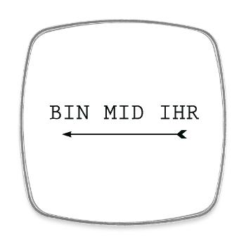 Lustiger Bier Spruch Geschenkidee Party - Viereckiger Kühlschrankmagnet - Weiß - Vorne