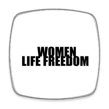Women life freedom - Magnet carré - blanc - Devant