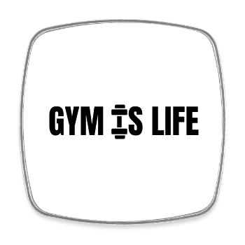 gymislife - Viereckiger Kühlschrankmagnet - Weiß - Vorne
