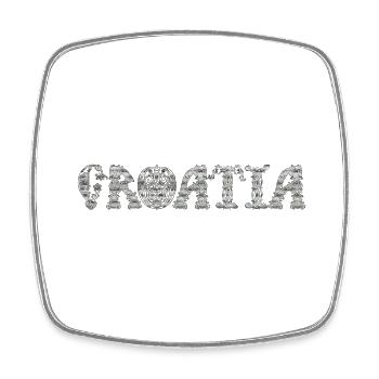 Glagoljica kroatien hrvatska kroatien hrv reisen - Viereckiger Kühlschrankmagnet - Weiß - Vorne