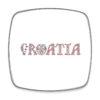 Glagoljica kroatien hrvatska kroatien hrv reisen - Viereckiger Kühlschrankmagnet - Weiß - Vorne