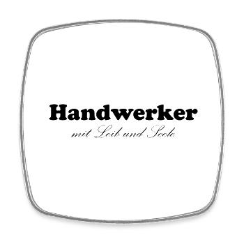 Handwerker Handyman Handwerk Werkzeug Baustelle - Viereckiger Kühlschrankmagnet - Weiß - Vorne