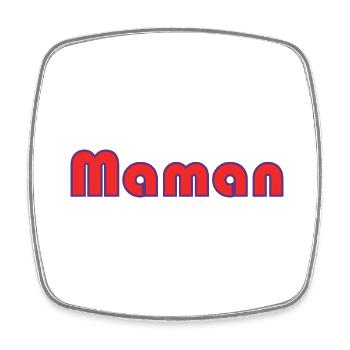 HAPPY MOTHER'S DAY. MOM. MOTHER's DAY - Square fridge magnet - white - Front