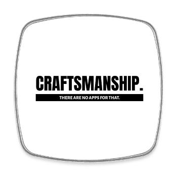 Craftsman Handyman Craft Tool Construction Site - Square fridge magnet - white - Front