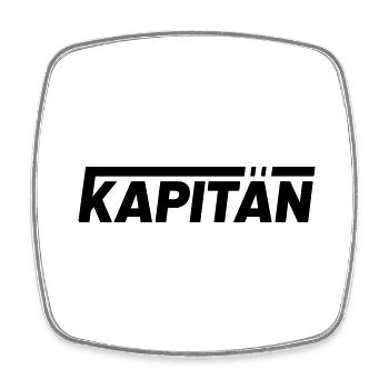 Captain my Captain Kapitän Design - Viereckiger Kühlschrankmagnet - Weiß - Vorne