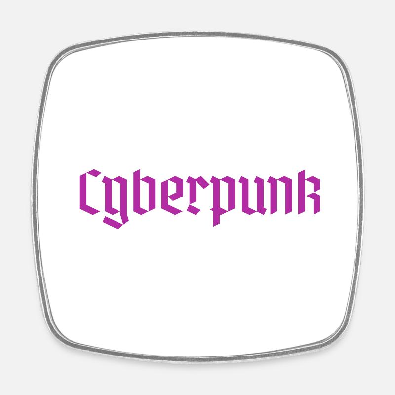 Cyberpunk - Magnet carré - blanc