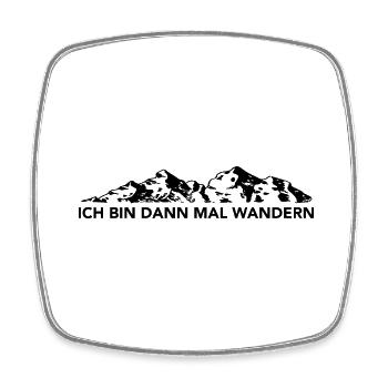 Ich Bin Dann Mal Wandern - (7) - Viereckiger Kühlschrankmagnet - Weiß - Vorne
