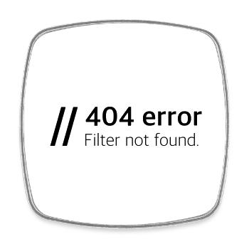 Filter not found - Square fridge magnet - white - Front