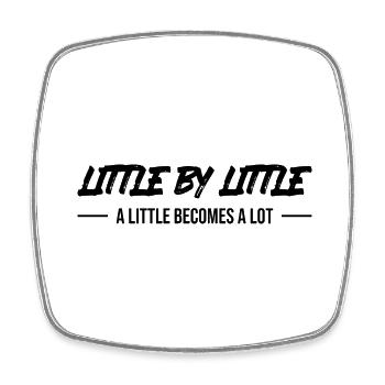 Little by Little Tee – perfektes Geschenk für Wachstum! - Viereckiger Kühlschrankmagnet - Weiß - Vorne