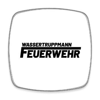 Wassertruppmann Freiwillige Feuerwehr - Viereckiger Kühlschrankmagnet - Weiß - Vorne