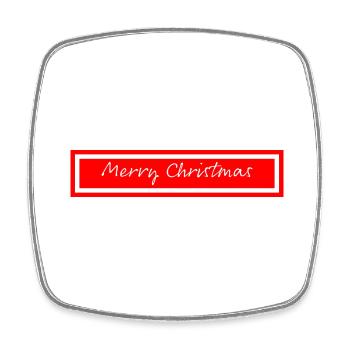Merry Christmas - Viereckiger Kühlschrankmagnet - Weiß - Vorne