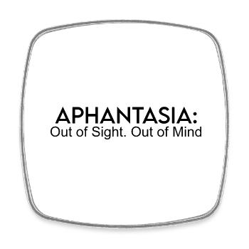 APHANTASIA OUT OF SIGHT OUT OF MIND - Viereckiger Kühlschrankmagnet - Weiß - Vorne