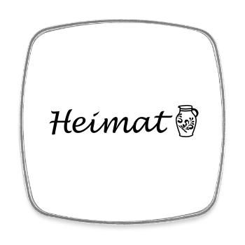 Heimat Bembel #FrankfurtLiebe #069 - Viereckiger Kühlschrankmagnet - Weiß - Vorne