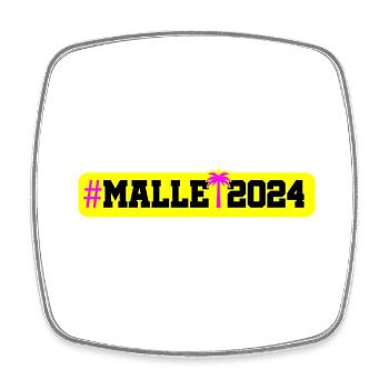 Malle 2024 - Viereckiger Kühlschrankmagnet - Weiß - Vorne