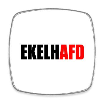 ekelhafd - Viereckiger Kühlschrankmagnet - Weiß - Vorne