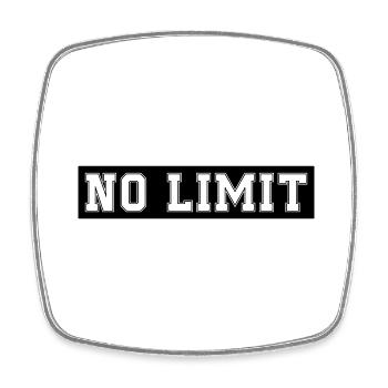 No Limit - Square fridge magnet - white - Front