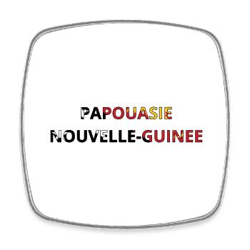 Flag of Papua New Guinea - Square fridge magnet - white - Front