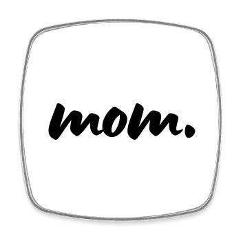 maman - Magnet carré - blanc - Devant