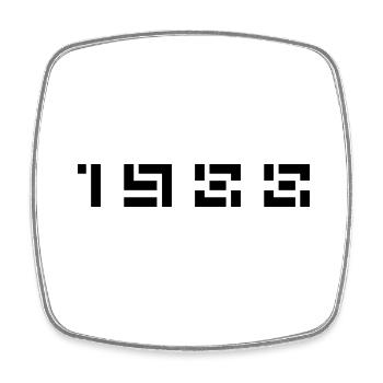 Année de naissance Anniversaire Né(e) en 1988 - Magnet carré - blanc - Devant