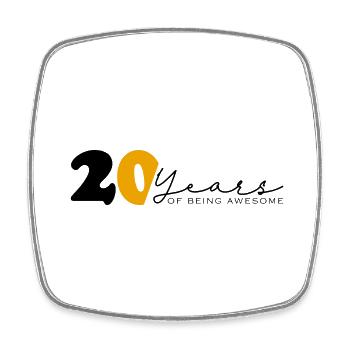 Vintage 2004 Drôle 20 ans Bday Hommes Femmes - Magnet carré - blanc - Devant
