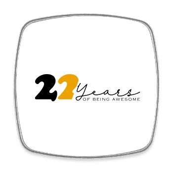 Vintage 2002 Drôle 22 ans Bday Hommes Femmes - Magnet carré - blanc - Devant