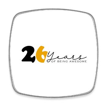 Vintage 1998 Funny 26 Year Old Bday Men Women - Square fridge magnet - white - Front