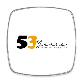 Vintage 1971 Drôle 53 ans Bday Hommes Femmes - Magnet carré - blanc - Devant