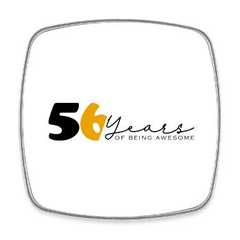 Vintage 1968 Drôle 56 ans Bday Hommes Femmes - Magnet carré - blanc - Devant