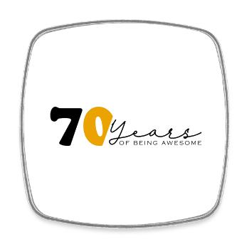 Vintage 1954 Drôle 70 ans Bday Hommes Femmes - Magnet carré - blanc - Devant