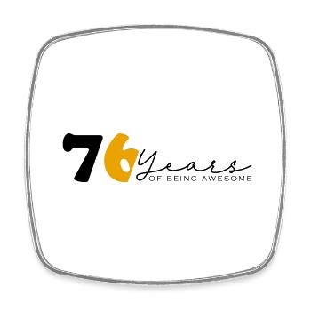 Vintage 1948 Drôle 76 ans Bday Hommes Femmes - Magnet carré - blanc - Devant