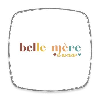 Belle-mère d' amour cadeau pour belle-maman - Magnet carré - blanc - Devant