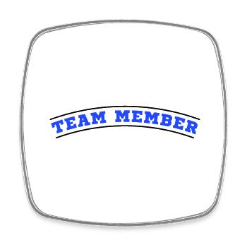 Team Member Design - Square fridge magnet - white - Front