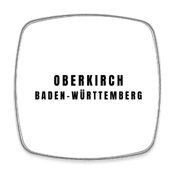 Oberkirch Baden-Württemberg - Magnet carré - blanc - Devant